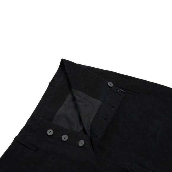 LABEL UNDER CONSTRUCTION (Italy) Crash Weave Linen One Cut Pants : EU 46 - Picture 3 of 5